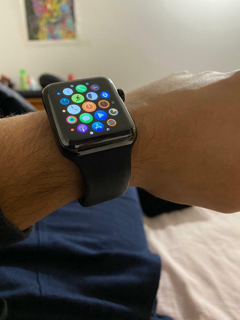 apple watch series 3 stainless steel 42mm used